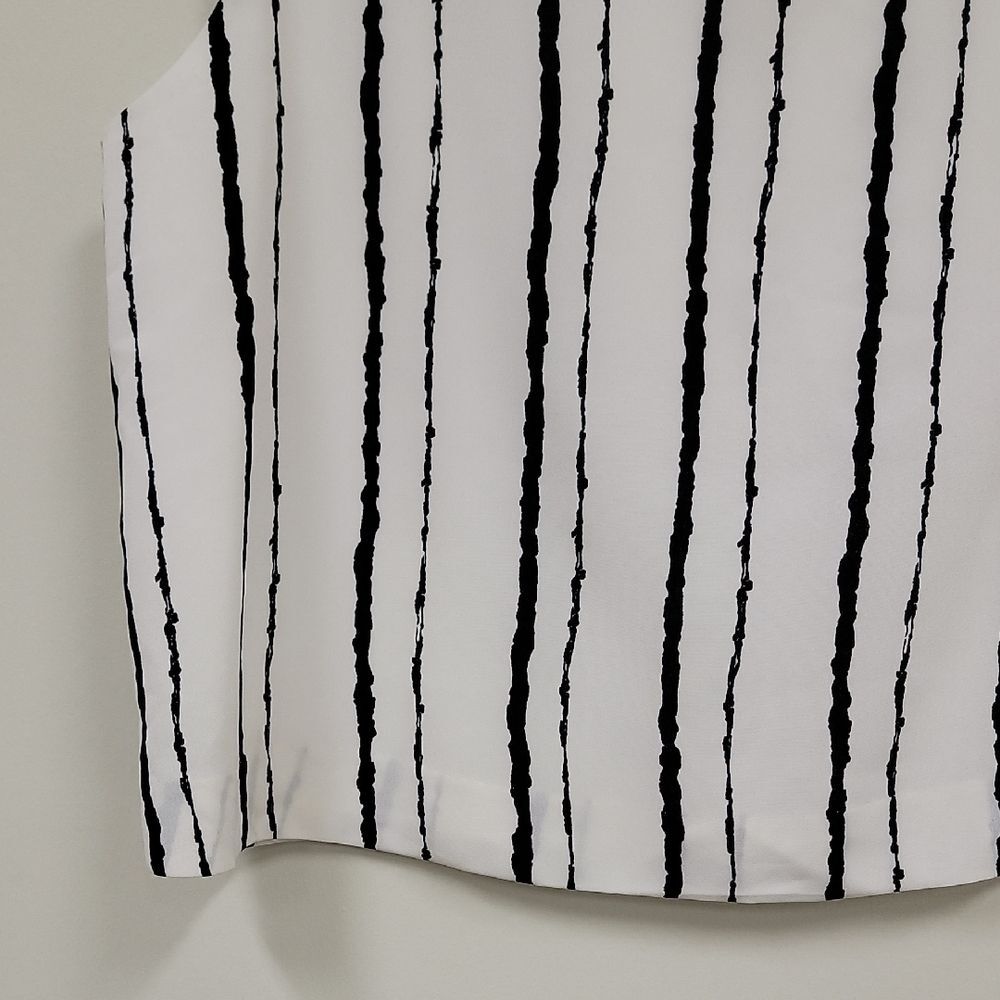 Vince Camuto Striped Tank Top Black White Size S - Picture 6 of 11